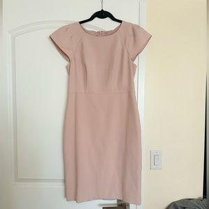 NWT Ann Taylor pink pencil short sleeve dress new size 2 fits like size 4/6